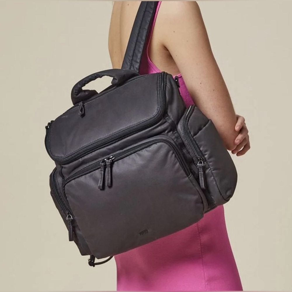 Caraa Baby Bag Medium in Black Cotton